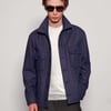 Wool Workshirt in Navy Blue