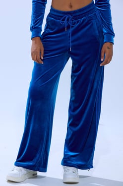 AKIRA Electric Blues Wide Leg Jogger Pants | Size 1X