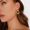 Frosted Glam Earrings Gold