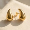 Elegant Gold Plated Teardrop Earrings
