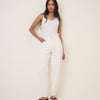 White Putney Barrel Leg Jeans