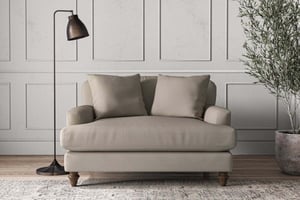 nkuku Deni Love Seat | Make To Order | Recycled Cotton Flax | No Colour