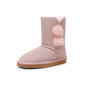 DREAM PAIRS  FuzzyChic Kid s Lolly  Sheepskin Fur Kids Boots