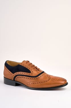 Gianni Tan Navy Brouge