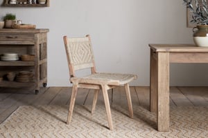 nkuku Vinay Woven Armless Dining Chair | Seating | One Size | Natural