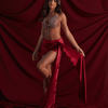 THE ROSIE DIAMANTE TOP RED