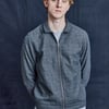 Checkered 50s style zipper jacket