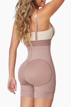 BBL Effect Comfy Hi Waist Shorts - Cocoa / 2XL