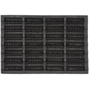 Coir Scraper Doormat Black - 40x60cm