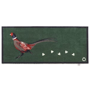 Pheasant Green 2 Washable Runner - 65x150cm