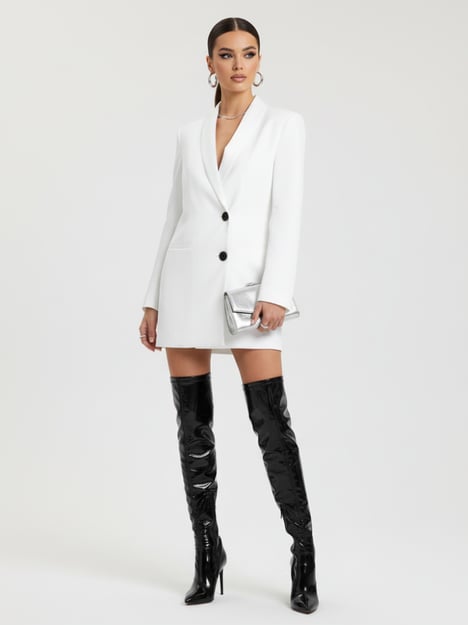 Black And White Women's Suit Jacket, Wall Street, BYMANYC New York.