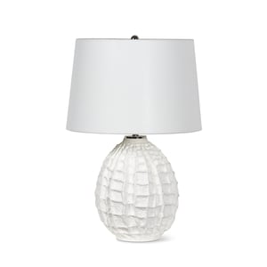 Caspian Small White Ceramic Table Lamp