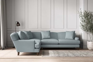 nkuku Deni Left Hand Corner Sofa | Make To Order | Super Grand | Recycled Cotton Horizon