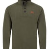 Weird Fish Roald Button Funnel Neck Microfleece Basil Size 2XL