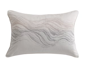 QE Home Striation Pillow Sham, Geometric, Beige, King