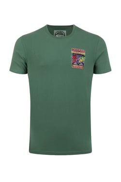 Weird Fish Codpool Back Print Artist T-Shirt Dusky Green Size XL