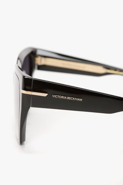 Victoria Beckham Acetate Sunglasses In Black - ONE SIZE - Womens