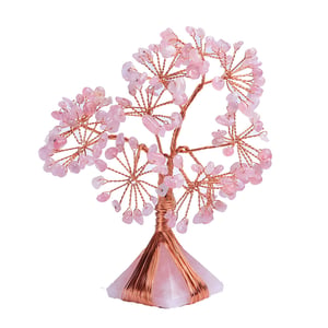 Jeulia "Love & Compassion" Natural Rose Quartz Feng Shui Tree