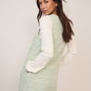Green Boucle Shift Mini Dress