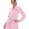 Harper Cropped Zip Up Track Top - XS