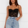 Promise Please Lace Bodysuit Black