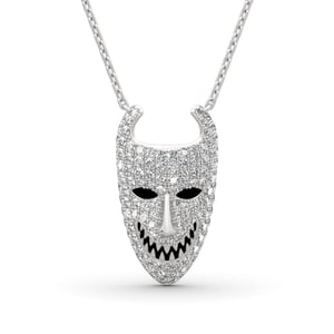 Jeulia Lock Inspired Sterling Silver Necklace