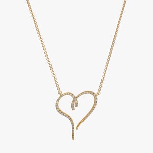Heart Diamond Necklace - 0.30 CT