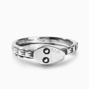 Jeulia "Pure Desire" Snake Sterling Silver Ring