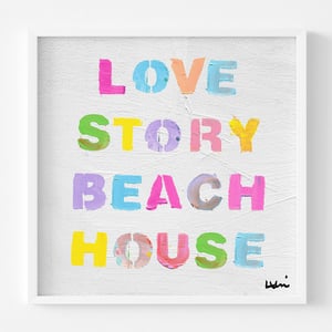 Love Story Beach House Art Print