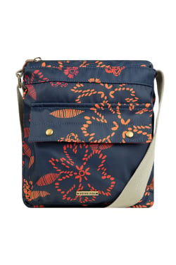 Weird Fish Kait Printed Cross Body Bag Nightshade Size ONE