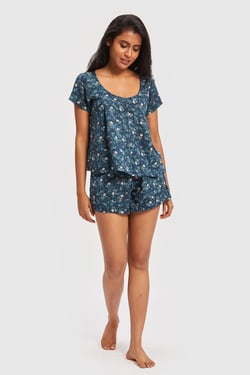 Bombay 1 Test - A Dreamy Escape Pajama Shorts Set - L