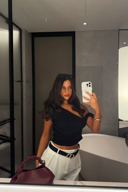 The Edit Tailored Off Shoulder Crop Top Black