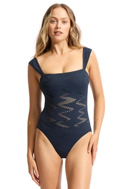 Chiara DD Swimsuit Navy - UK 16