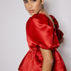 Red Satin Nova Top