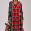 AKIRA Talk To Me Nice Patchwork Trench Coat | Size Small