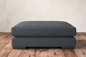 nkuku Guddu Dining Footstool | Make To Order | Grand | Brera Linen Jade
