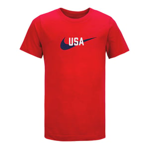 Youth Nike USA Swoosh Red Tee / XL