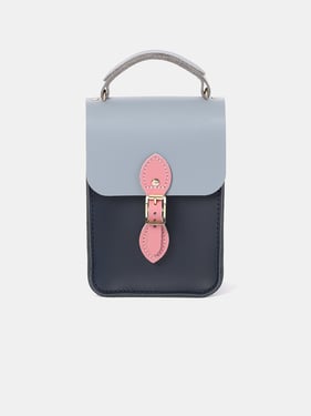 The Mini Binocular Bag - Navy, French Grey & Rambling Rose