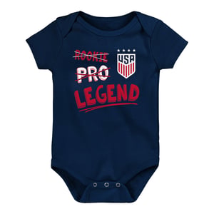 Infant USMNT Outerstuff Legendary Blue Onesie / 24 Months