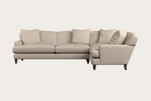 nkuku Deni Right Hand Corner Sofa | Make To Order | Grand | Recycled Cotton Natural