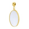Unique Oval Pendant Gold