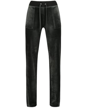 DARK MOSS CLASSIC VELOUR DEL RAY POCKETED BOTTOMS - XL / Green