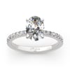 Jeulia Classic Oval Cut Sterling Silver Ring