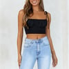 HELLO MOLLY Katherina Crop Black