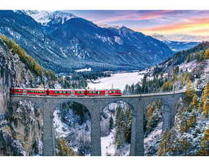 Landwasser Viaduct, Swiss Alps
