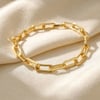 Customisable Hinged Link Paperclip Charm Bracelet - 21cm