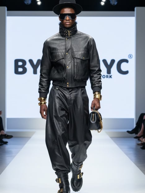Men's Jacket VEGAN NOLITA NYFW Colecction BYMANYC ® New York