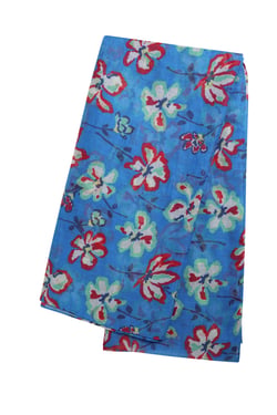 Weird Fish Kiera Recycled Polyester Sarong Scarf Blue Size ONE