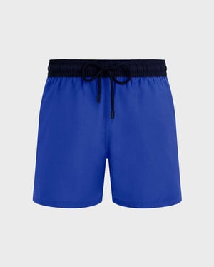 Vilebrequin - Men Merino Wool Super 120's Swim Shorts Bicolor - Swimwear - Magnus - Blue - Size XXXL