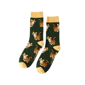 Save the Leopard Bamboo Socks | UK Adult 7-11